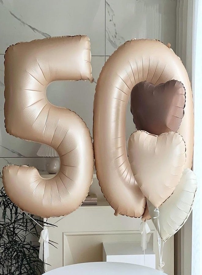 أتباتا فانكي مجموعة بالونات أرقام Atpata Funky #0 بلون الكراميل الأنيق، حجم جامبو 40 بوصة | أشكال من 0 إلى 9 أرقام | بالونات زينة للمناسبات والاحتفالات - Image 4